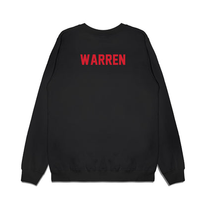 NC State - NCAA Football : Tyran Warren - Vintage Helmet Premium Crewneck Sweatshirt-1