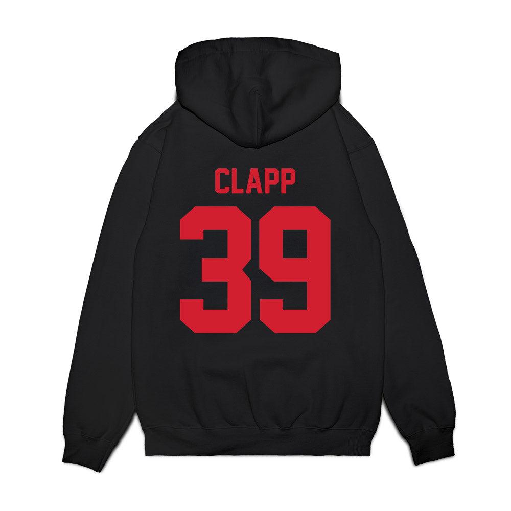 NC State - NCAA Football : Tristan Clapp - Vintage Helmet Premium Hooded Sweatshirt-1