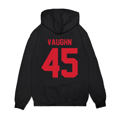 NC State - NCAA Football : Tex Vaughn - Vintage Helmet Premium Hooded Sweatshirt-1