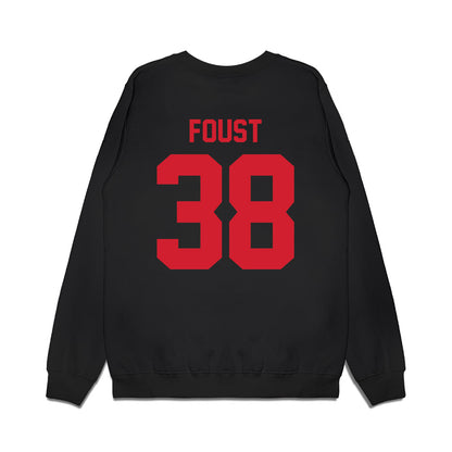 NC State - NCAA Football : Logan Foust - Vintage Helmet Premium Crewneck Sweatshirt-1