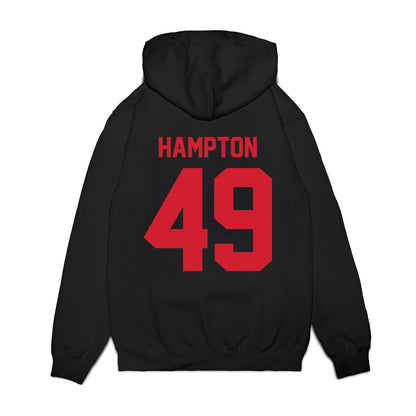NC State - NCAA Football : Jailun Hampton - Vintage Helmet Premium Hooded Sweatshirt-1