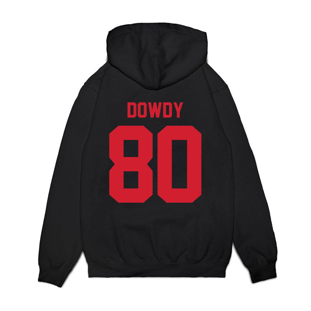 NC State - NCAA Football : Ethan Dowdy - Vintage Helmet Premium Hooded Sweatshirt-1
