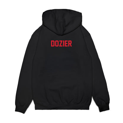NC State - NCAA Football : Davion Dozier - Vintage Helmet Premium Hooded Sweatshirt-1
