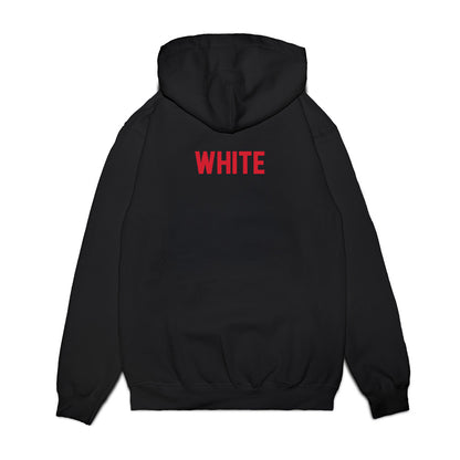 NC State - NCAA Football : Ty White - Vintage Helmet Premium Hooded Sweatshirt-1