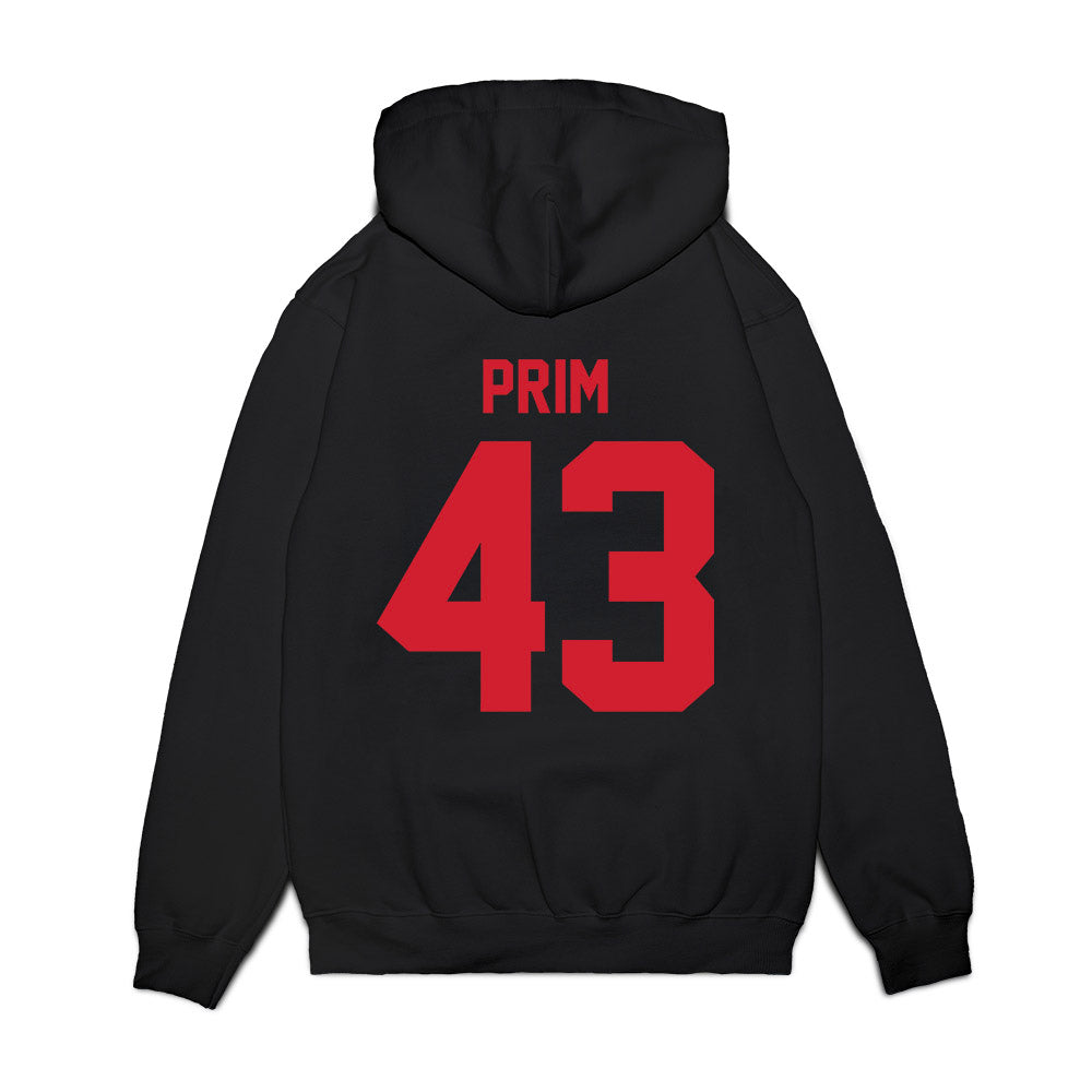 NC State - NCAA Football : AJ Prim - Vintage Helmet Premium Hooded Sweatshirt-1