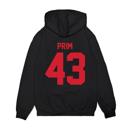 NC State - NCAA Football : AJ Prim - Vintage Helmet Premium Hooded Sweatshirt-1