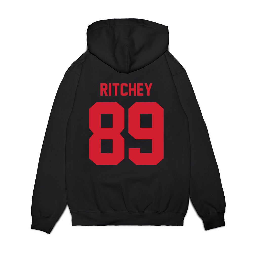 NC State - NCAA Football : Gus Ritchey - Vintage Helmet Premium Hooded Sweatshirt-1