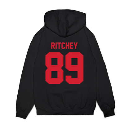 NC State - NCAA Football : Gus Ritchey - Vintage Helmet Premium Hooded Sweatshirt-1