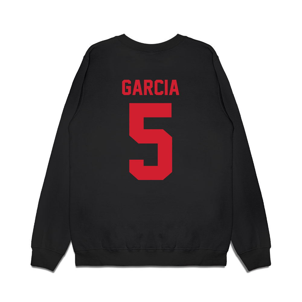 NC State - NCAA Football : Michelle Garcia - Vintage Helmet Premium Crewneck Sweatshirt-1