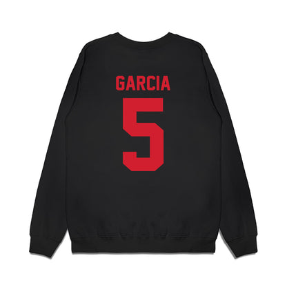 NC State - NCAA Football : Michelle Garcia - Vintage Helmet Premium Crewneck Sweatshirt-1