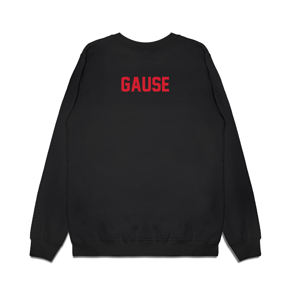NC State - NCAA Football : Davion Gause - Vintage Helmet Premium Crewneck Sweatshirt-1