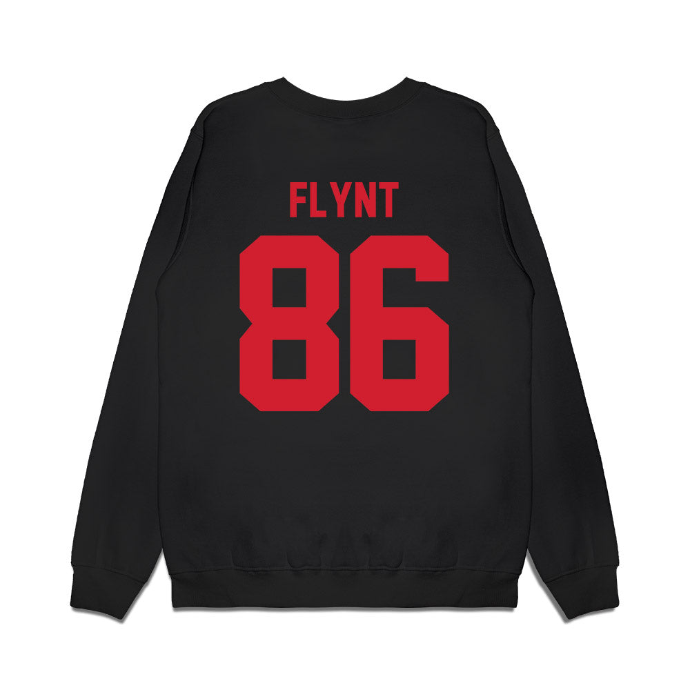 NC State - NCAA Football : Ian Flynt - Vintage Helmet Premium Crewneck Sweatshirt-1