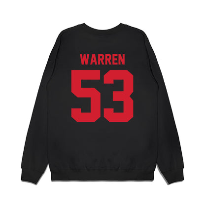 NC State - NCAA Football : Joshua Warren - Vintage Helmet Premium Crewneck Sweatshirt-1