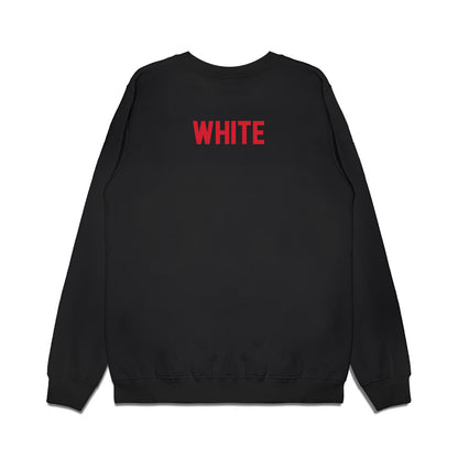 NC State - NCAA Football : Ty White - Vintage Helmet Premium Crewneck Sweatshirt-1