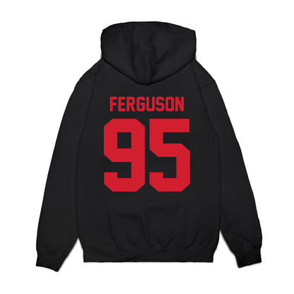 NC State - NCAA Football : Jacquey Ferguson - Vintage Helmet Premium Hooded Sweatshirt-1