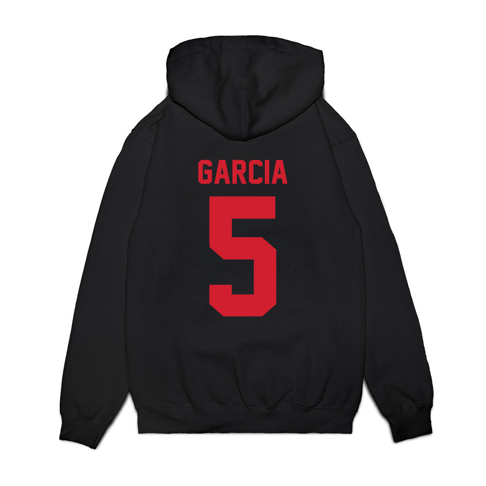 NC State - NCAA Football : Michelle Garcia - Vintage Helmet Premium Hooded Sweatshirt-1