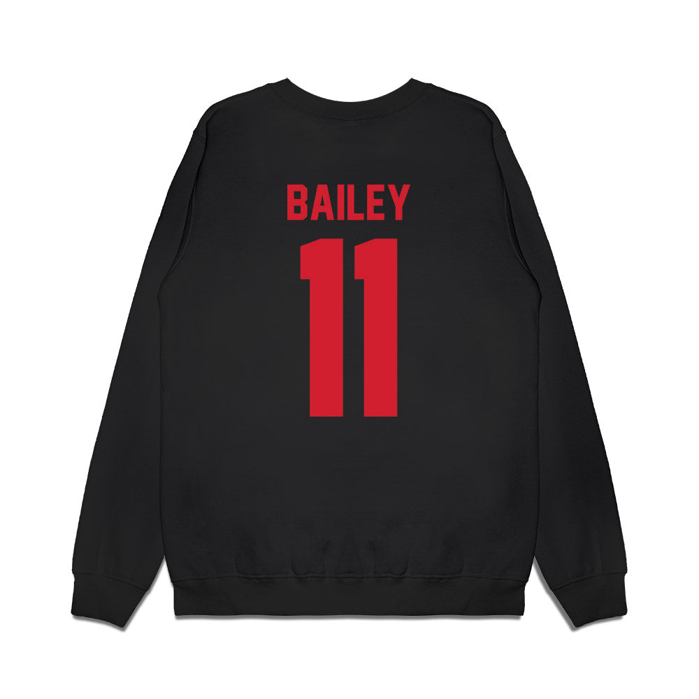 NC State - NCAA Football : CJ Bailey - Vintage Helmet Premium Crewneck Sweatshirt-1