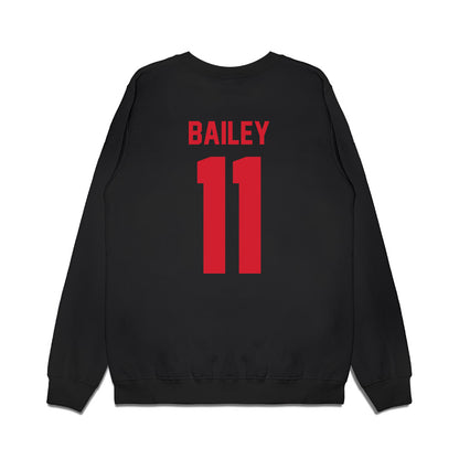 NC State - NCAA Football : CJ Bailey - Vintage Helmet Premium Crewneck Sweatshirt-1