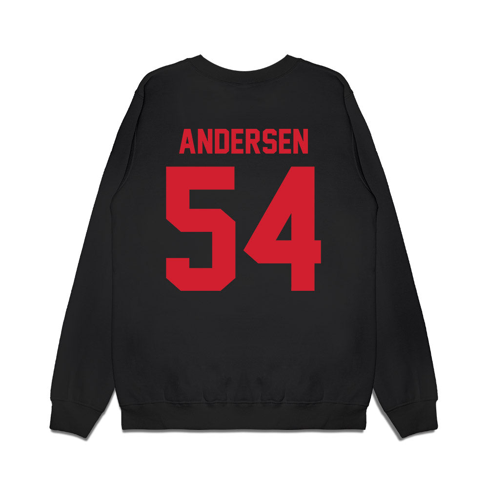 NC State - NCAA Football : Teague Andersen - Vintage Helmet Premium Crewneck Sweatshirt-1