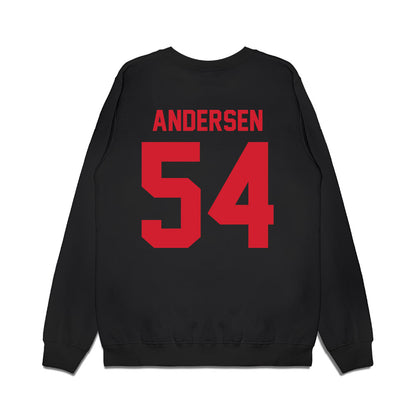 NC State - NCAA Football : Teague Andersen - Vintage Helmet Premium Crewneck Sweatshirt-1