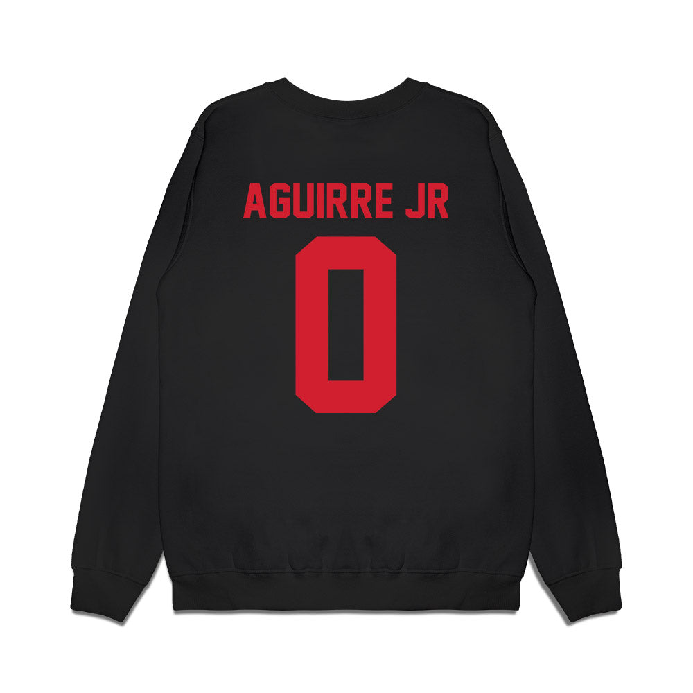 NC State - NCAA Football : Raul Aguirre JR - Vintage Helmet Premium Crewneck Sweatshirt-1