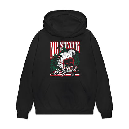 NC State - NCAA Football : Jordyn Best - Vintage Helmet Premium Hooded Sweatshirt-0