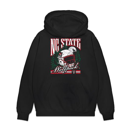NC State - NCAA Football : Lamaris Davis Jr - Vintage Helmet Premium Hooded Sweatshirt-0
