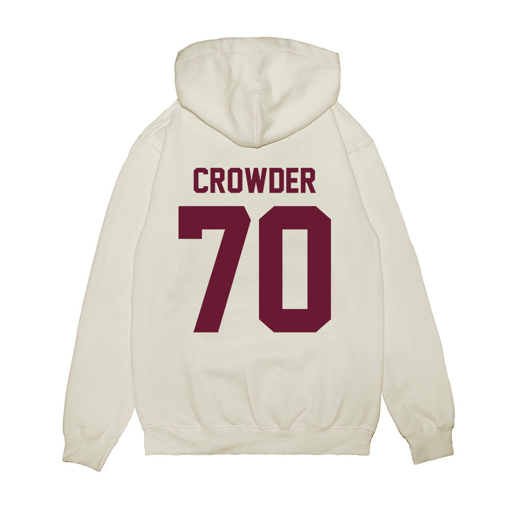 Minnesota - NCAA Football : Naquan Crowder - Vintage Helmet Premium Hooded Sweatshirt-1