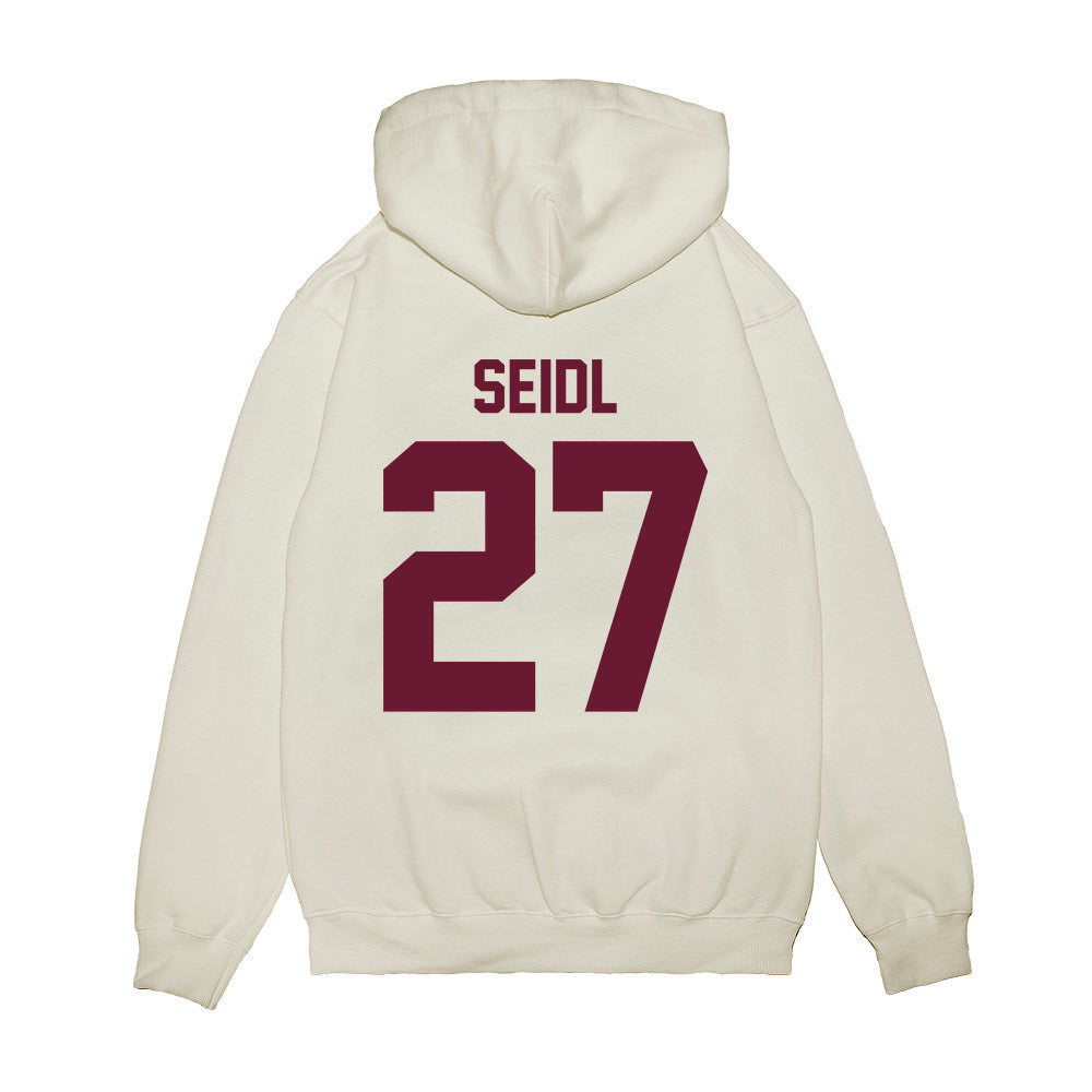 Minnesota - NCAA Football : Simon Seidl - Vintage Helmet Premium Hooded Sweatshirt-1