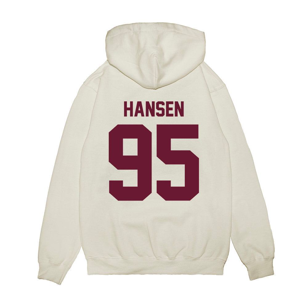 Minnesota - NCAA Football : Colin Hansen - Vintage Helmet Premium Hooded Sweatshirt-1