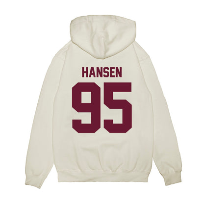 Minnesota - NCAA Football : Colin Hansen - Vintage Helmet Premium Hooded Sweatshirt-1