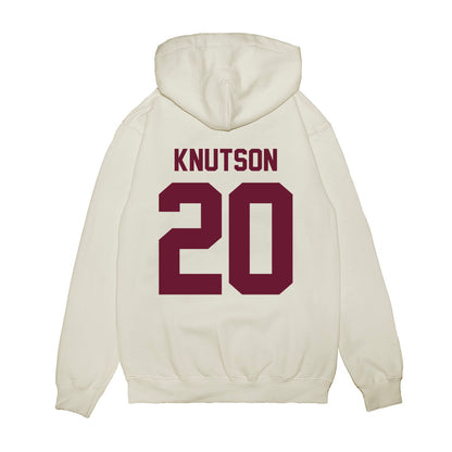 Minnesota - NCAA Football : Parker Knutson - Vintage Helmet Premium Hooded Sweatshirt-1