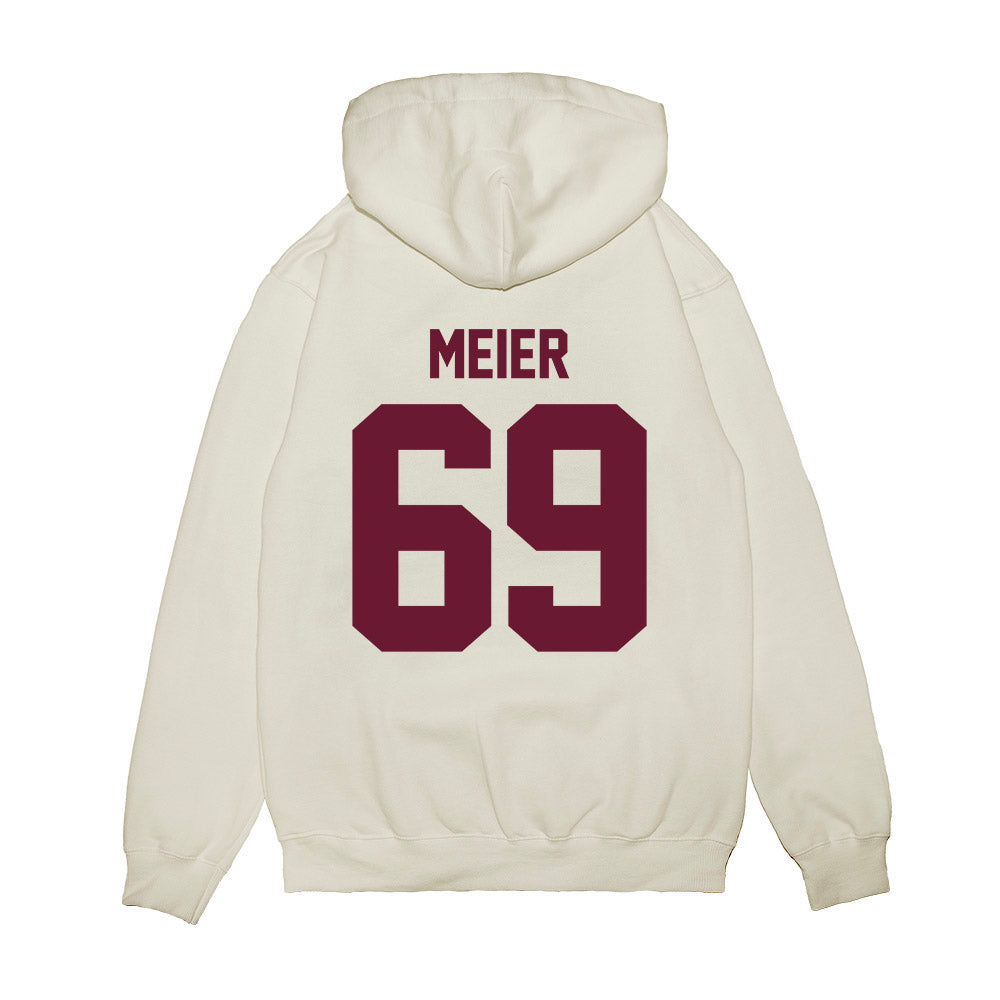 Minnesota - NCAA Football : Gavin Meier - Vintage Helmet Premium Hooded Sweatshirt-1