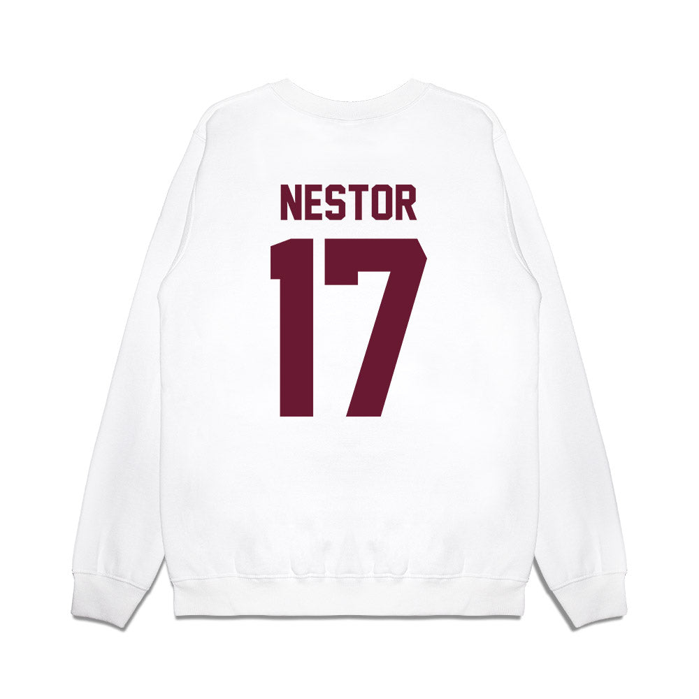 Minnesota - NCAA Football : John Nestor - Vintage Helmet Premium Crewneck Sweatshirt-1