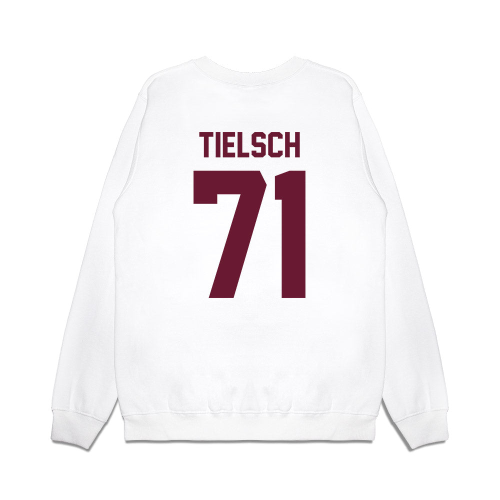 Minnesota - NCAA Football : Lucas Tielsch - Vintage Helmet Premium Crewneck Sweatshirt-1