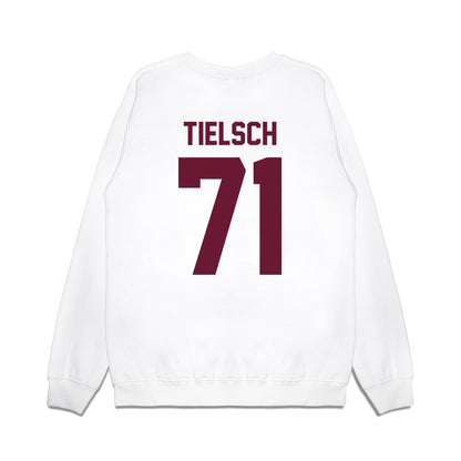 Minnesota - NCAA Football : Lucas Tielsch - Vintage Helmet Premium Crewneck Sweatshirt-1