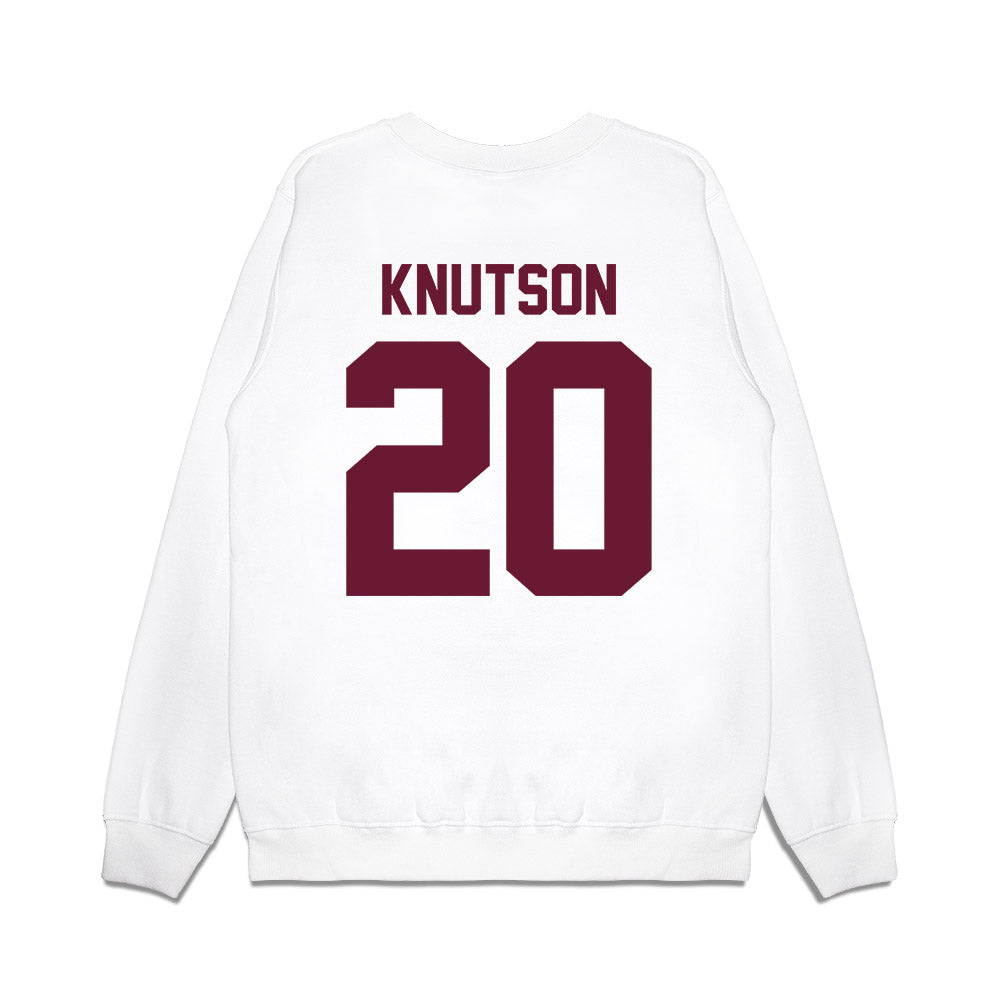 Minnesota - NCAA Football : Parker Knutson - Vintage Helmet Premium Crewneck Sweatshirt-1