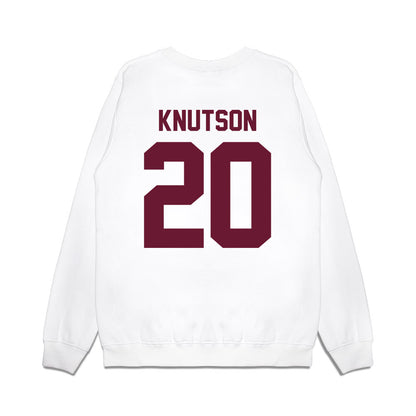 Minnesota - NCAA Football : Parker Knutson - Vintage Helmet Premium Crewneck Sweatshirt-1