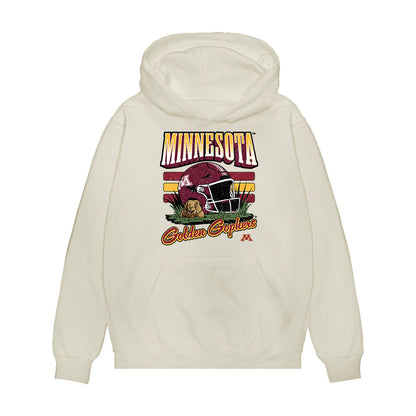 Minnesota - NCAA Football : Nate Cleveland - Vintage Helmet Premium Hooded Sweatshirt-0