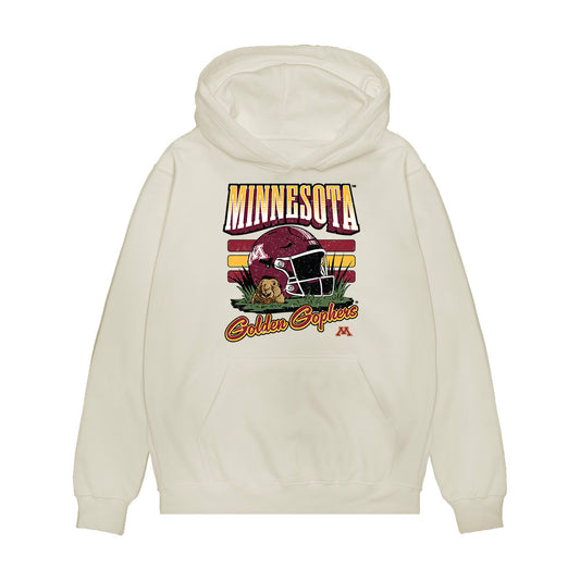 Minnesota - NCAA Football : Naquan Crowder - Vintage Helmet Premium Hooded Sweatshirt-0