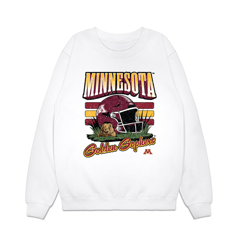 Minnesota - NCAA Football : Aaden Aytch - Vintage Helmet Premium Crewneck Sweatshirt-0