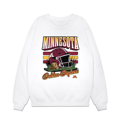 Minnesota - NCAA Football : Aaden Aytch - Vintage Helmet Premium Crewneck Sweatshirt-0