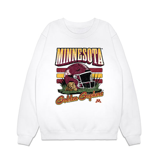 Minnesota - NCAA Football : Josiah Dozier - Vintage Helmet Premium Crewneck Sweatshirt-0