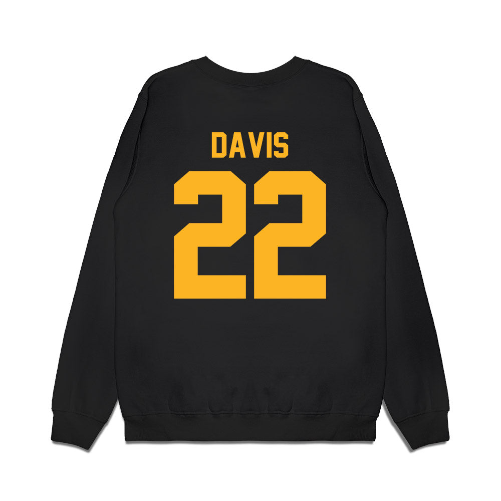 Pittsburgh - NCAA Football : Vincent Davis - Vintage Helmet Premium Crewneck Sweatshirt-1