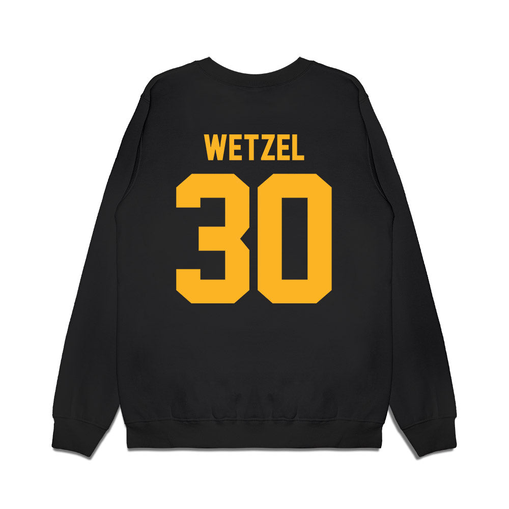 Pittsburgh - NCAA Football : John Wetzel - Vintage Helmet Premium Crewneck Sweatshirt-1