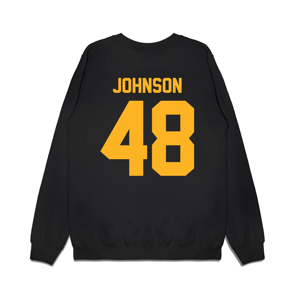 Pittsburgh - NCAA Football : Desmond Johnson - Vintage Helmet Premium Crewneck Sweatshirt-1
