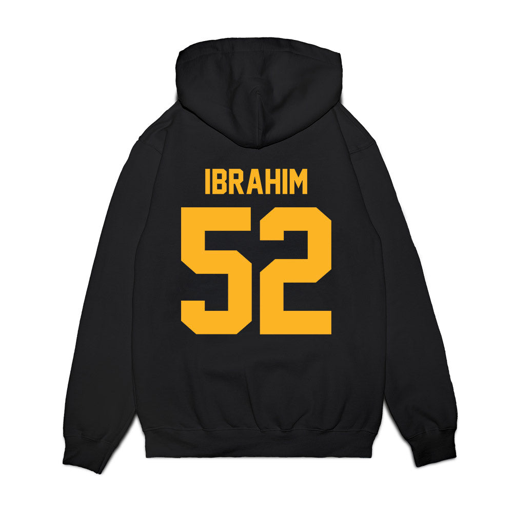 Pittsburgh - NCAA Football : Abraham Ibrahim - Vintage Helmet Premium Hooded Sweatshirt-1
