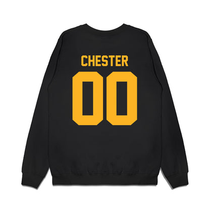 Pittsburgh - NCAA Football : Torian Chester - Vintage Helmet Premium Crewneck Sweatshirt-1