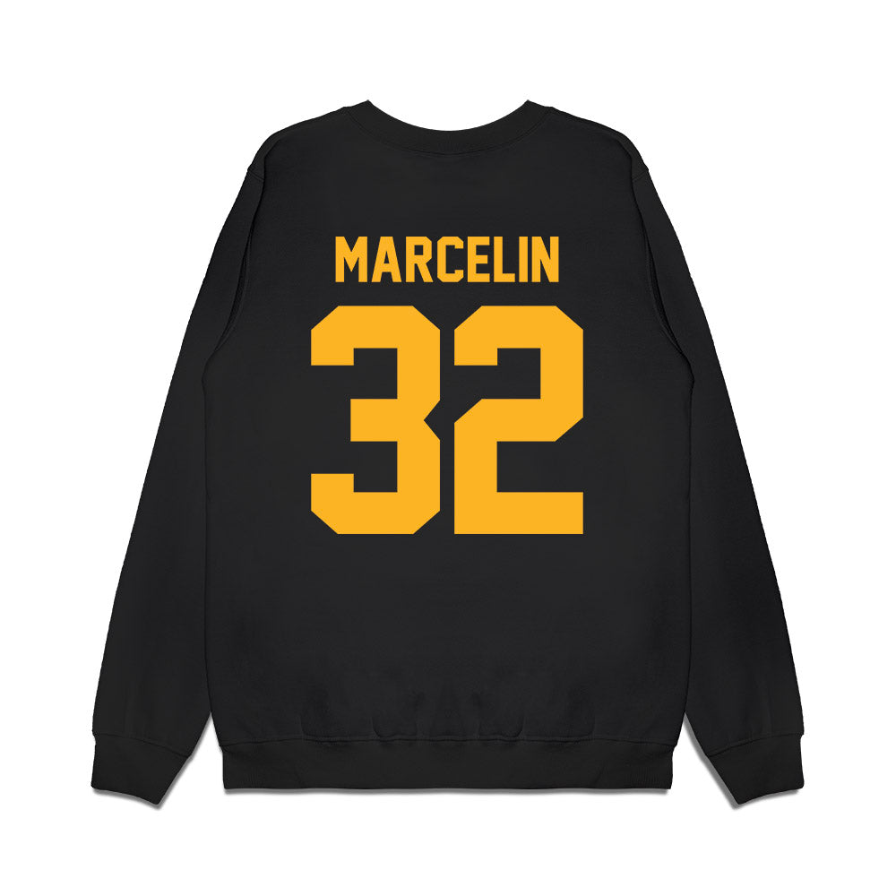 Pittsburgh - NCAA Football : Jeremiah Marcelin - Vintage Helmet Premium Crewneck Sweatshirt-1