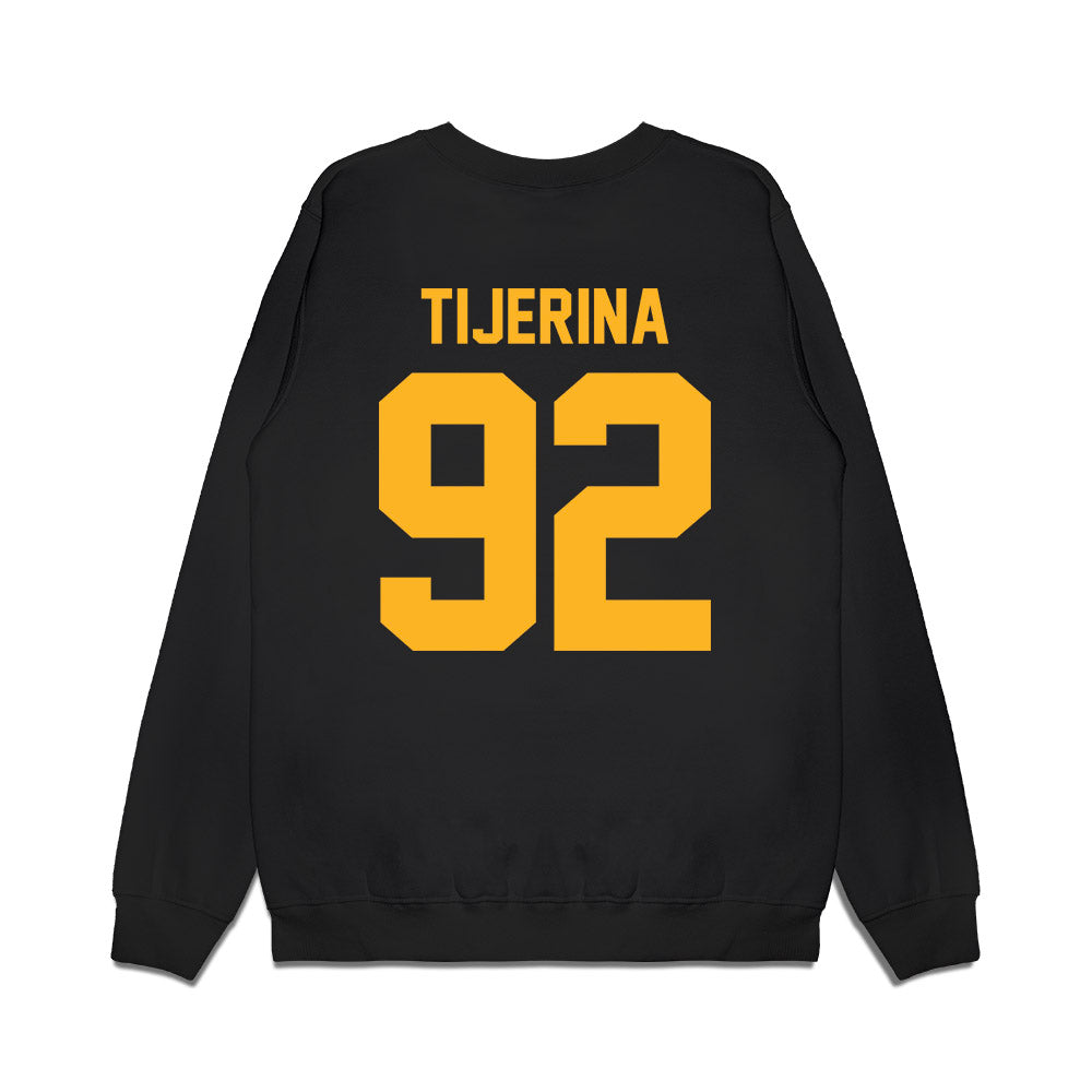Pittsburgh - NCAA Football : Kaemon Tijerina - Vintage Helmet Premium Crewneck Sweatshirt-1